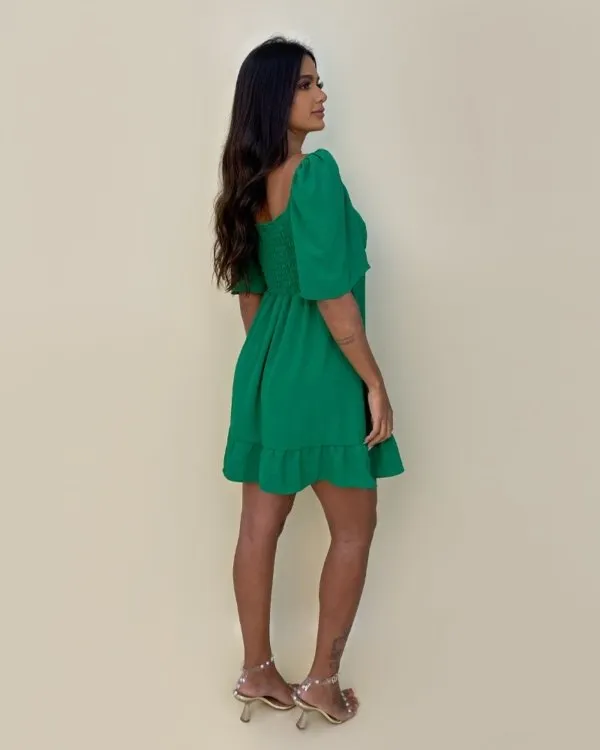 Vestido Melissa - Verde Bandeira