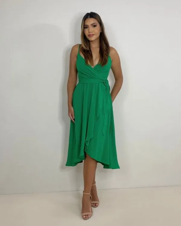 Vestido Hermione - Verde Bandeira