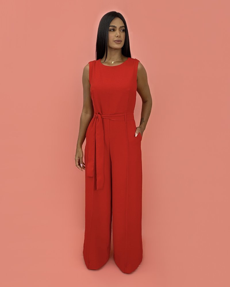 Macacão Celina - Vermelho