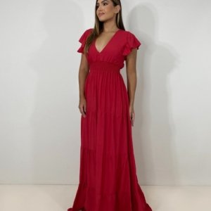 Vestido Laís Longo - Vermelho - Image 4