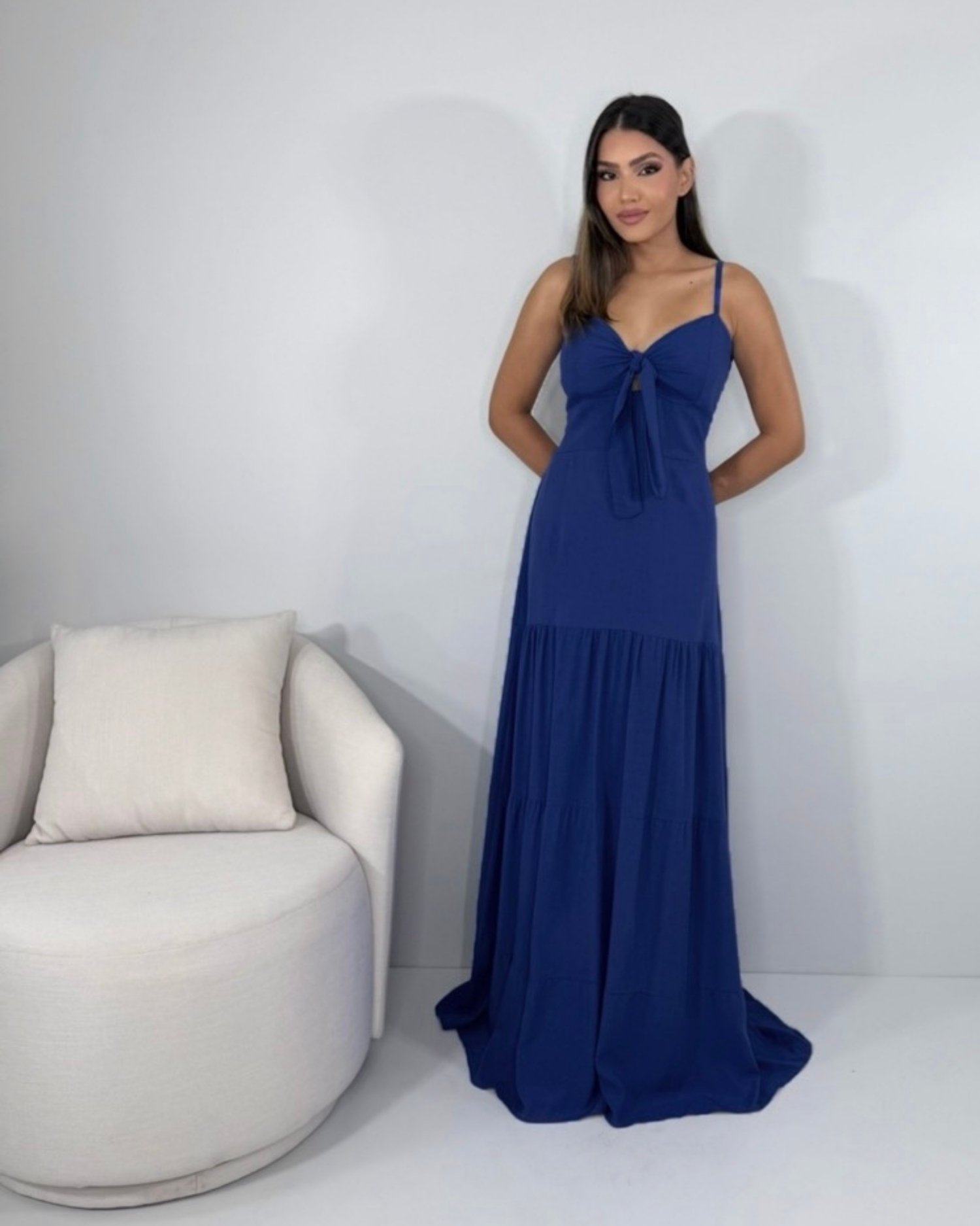 Vestido Camila - Azul Marinho - Image 1