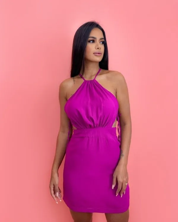 Vestido Bianca - Fúcsia
