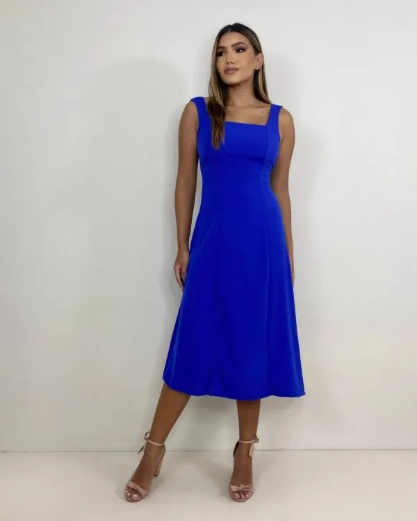 Vestido Roberta - Azul Royal