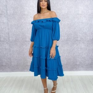 Vestido Angélica - Azul Petróleo - Image 2