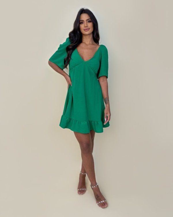 Vestido Melissa - Verde Bandeira
