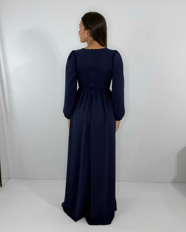 Vestido Magda - Azul Marinho