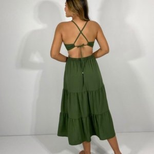 Vestido Chiara - Verde Militar - Image 2