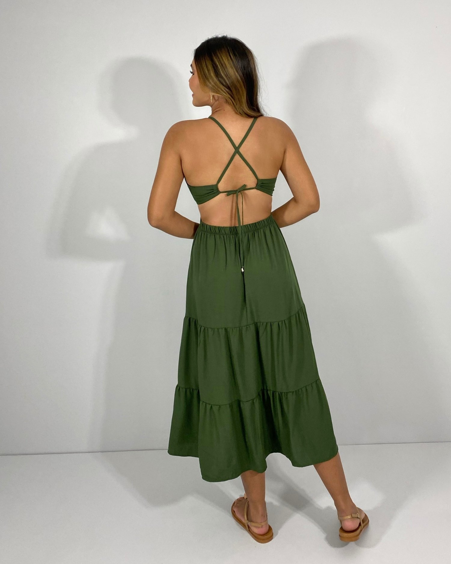 Vestido Chiara - Verde Militar - Image 2