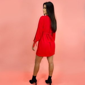 Vestido Marília - Vermelho - Image 2