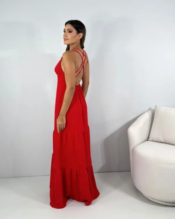 Vestido Noely - Vermelho