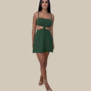 Vestido Cleo - Verde Militar - Image 1