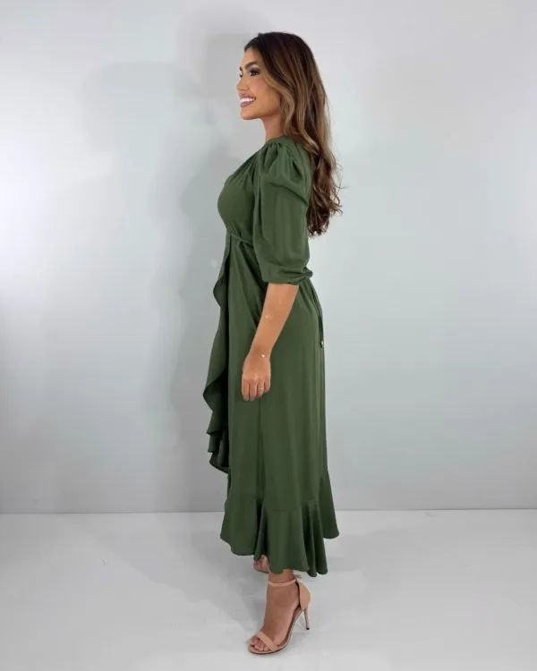 Vestido Berenice - Verde Militar