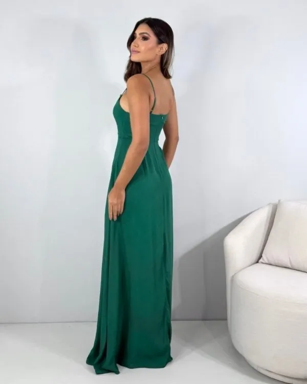 Vestido Lanna - Verde Amazônia