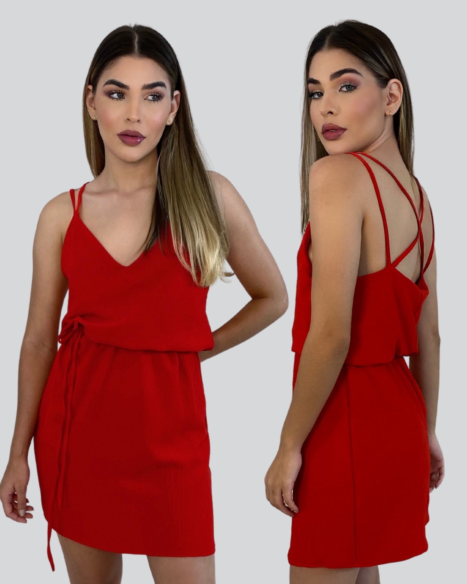 Vestido Isis - Vermelho - Image 3