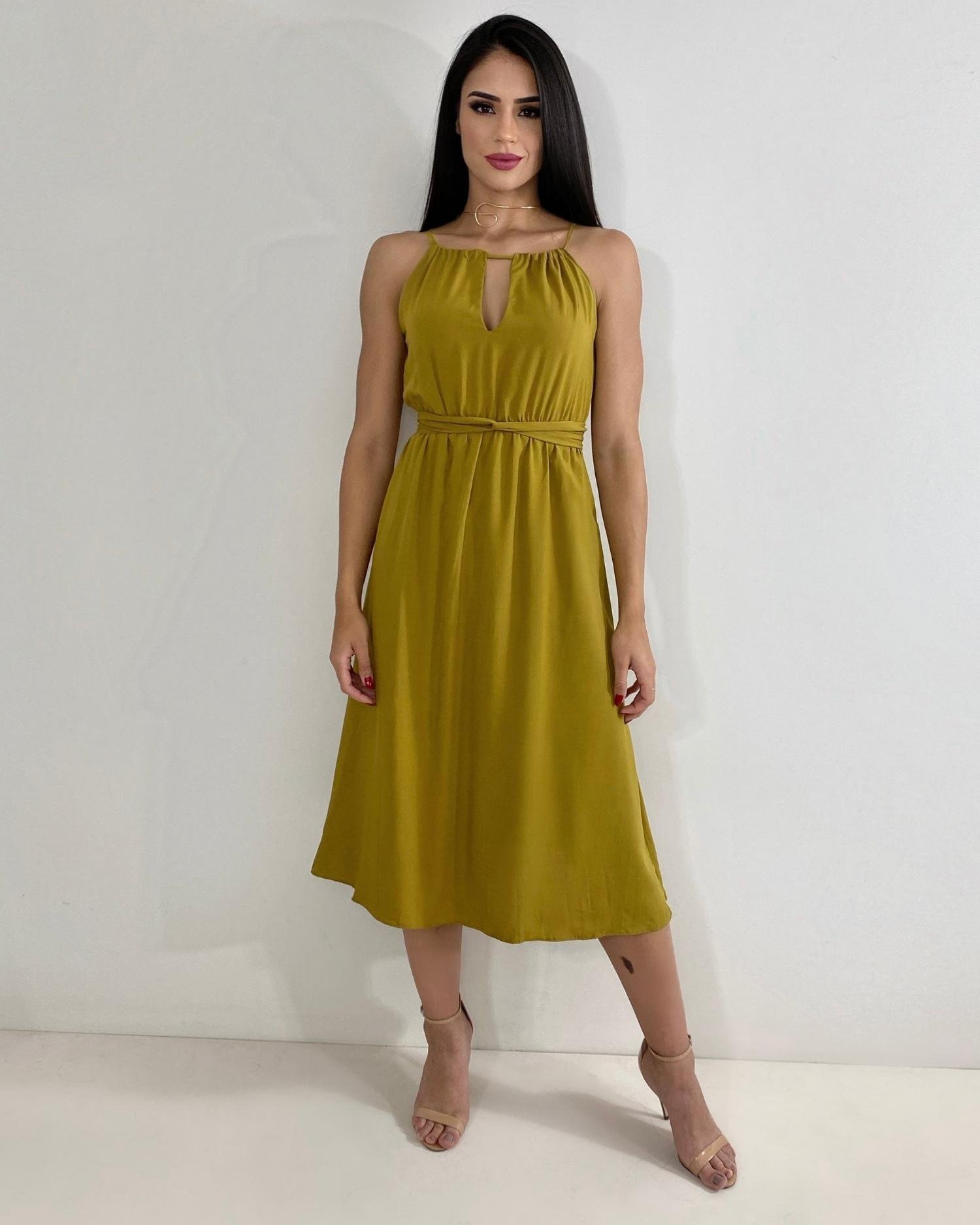 Vestido Isadora - Amarelo Queimado - Image 2