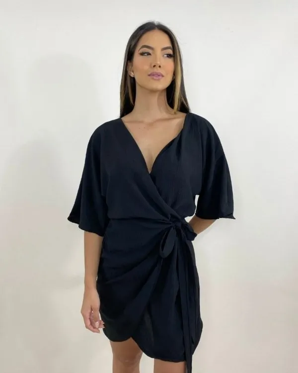 Vestido Maristela - Preto