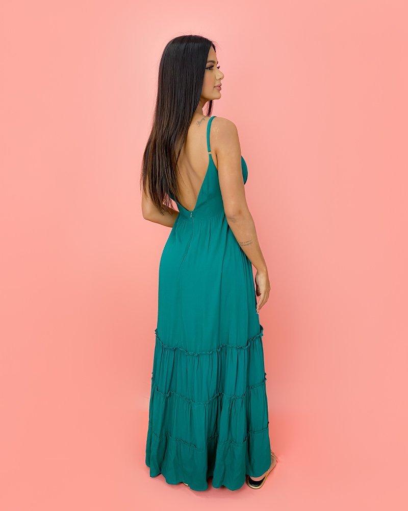 Vestido Raquel - Verde Amazônia - Imagem 2