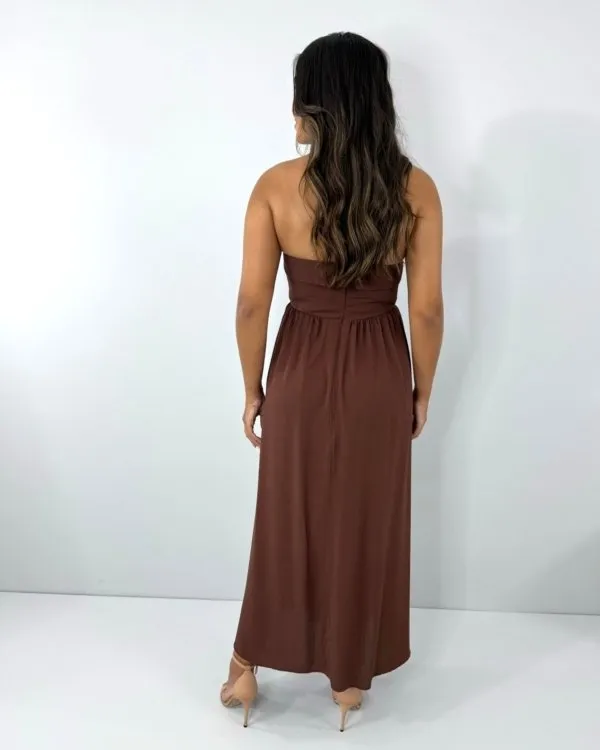 Vestido Perla - Marrom