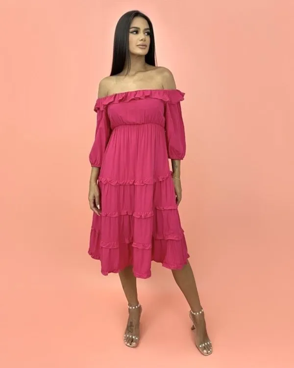 Vestido Angélica - Pink