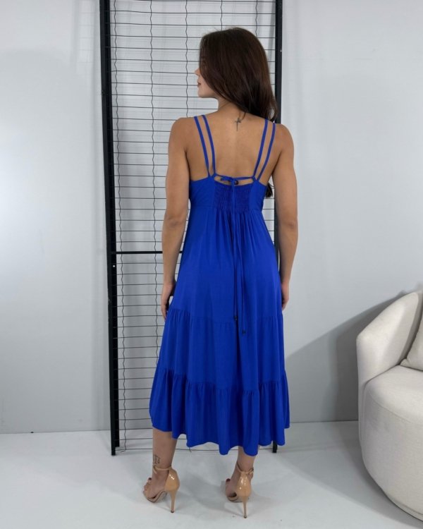 Vestido Madalena - Azul Royal