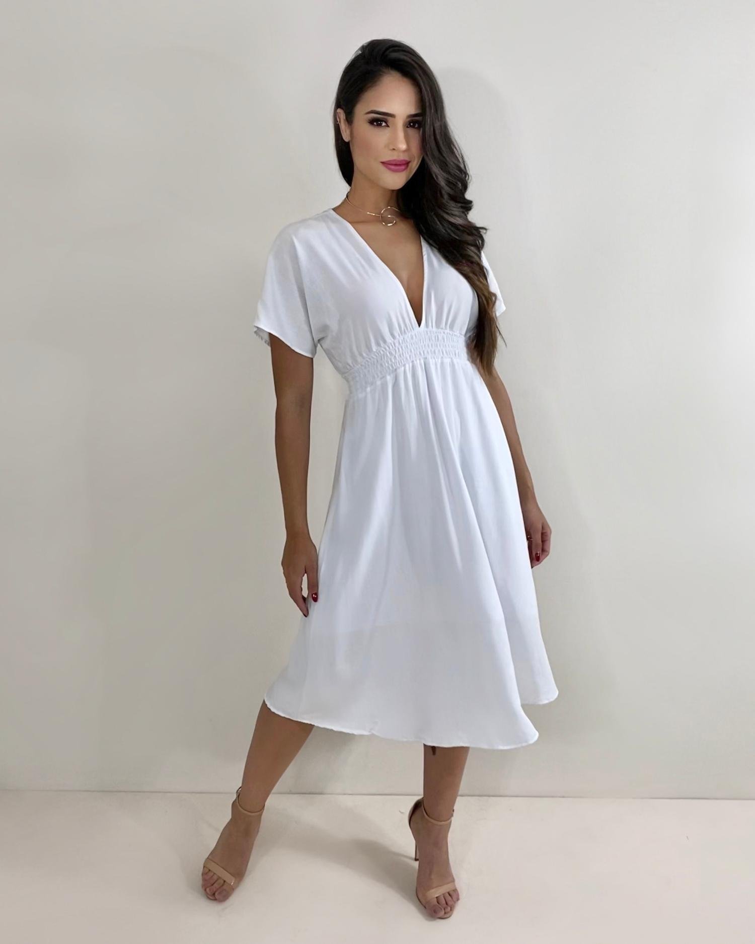 Vestido Marcela - Branco - Image 3