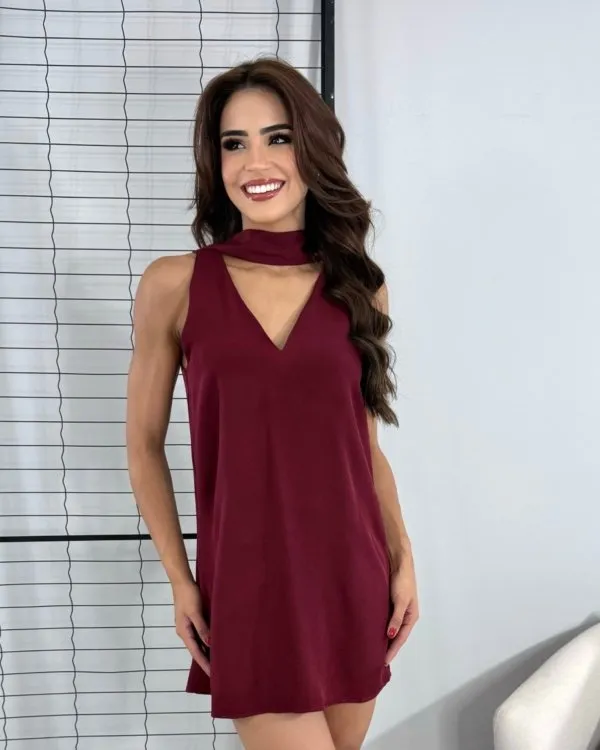 Vestido Cássia - Marsala