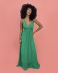 Vestido Valentina Longo – Verde Bandeira