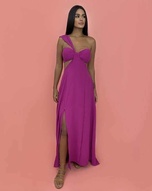 Vestido Antonela - Fúcsia