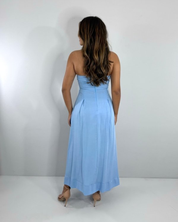 Vestido Maria Flor - Azul Serenity