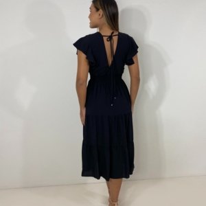 Vestido Laís Midi - Preto - Image 3