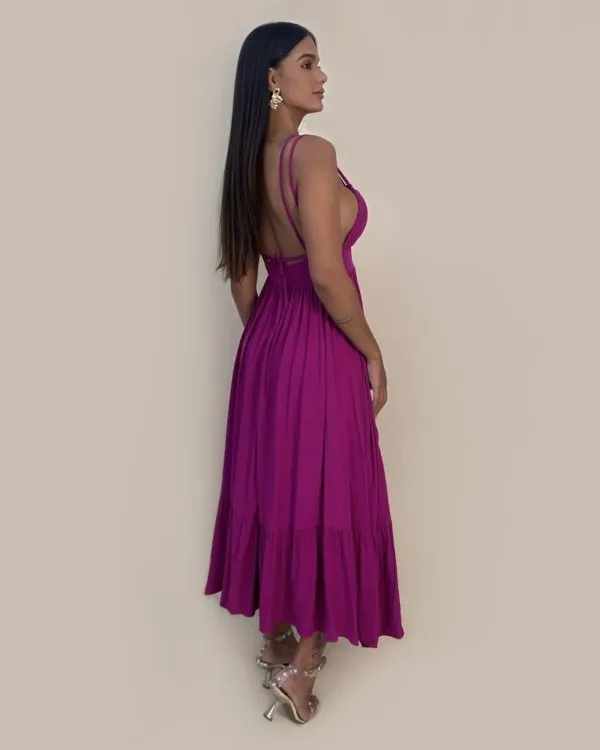 Vestido Maísa - Fúcsia