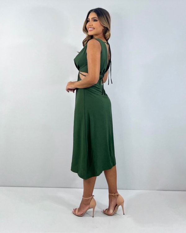 Vestido Aysha - Verde Militar