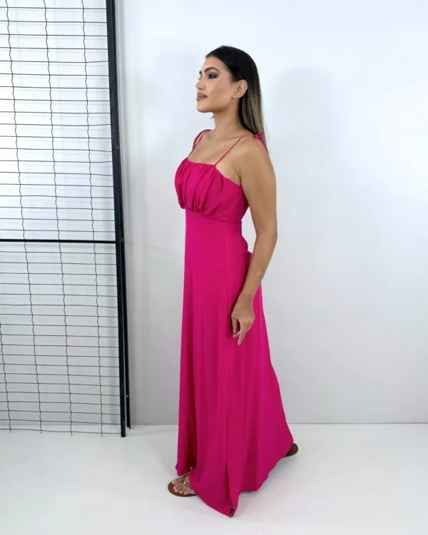 Vestido Drica Longo - Pink