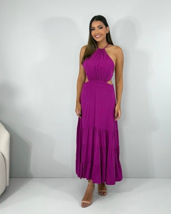 Vestido Estefane - Fúcsia