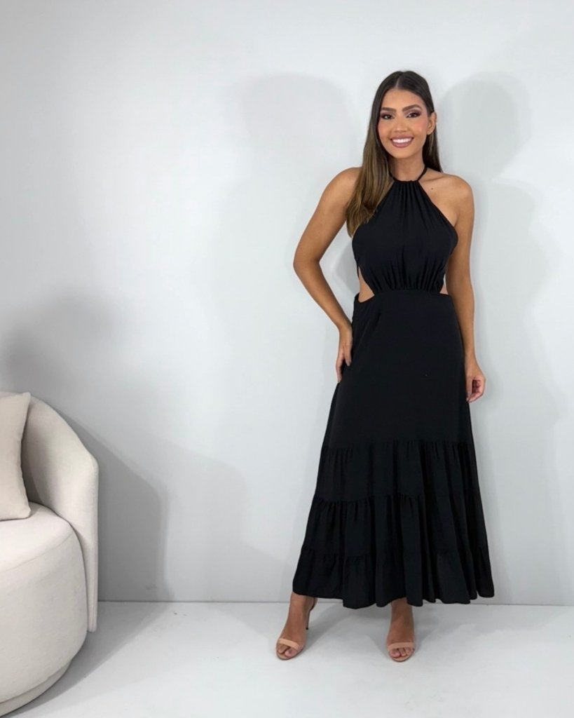 Vestido Estefane - Preto