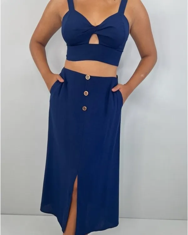 Conjunto Jamile - Azul Marinho