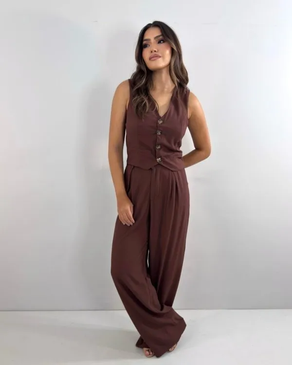 Conjunto Maelle - Marrom