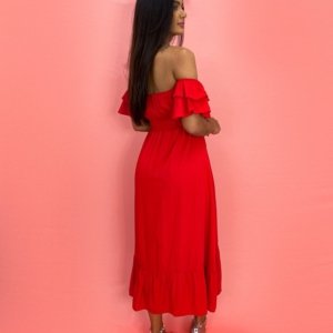 Vestido Gisele - Vermelho Flamingo - Image 2