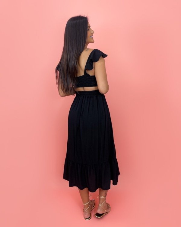 Saia Micaela - Preto