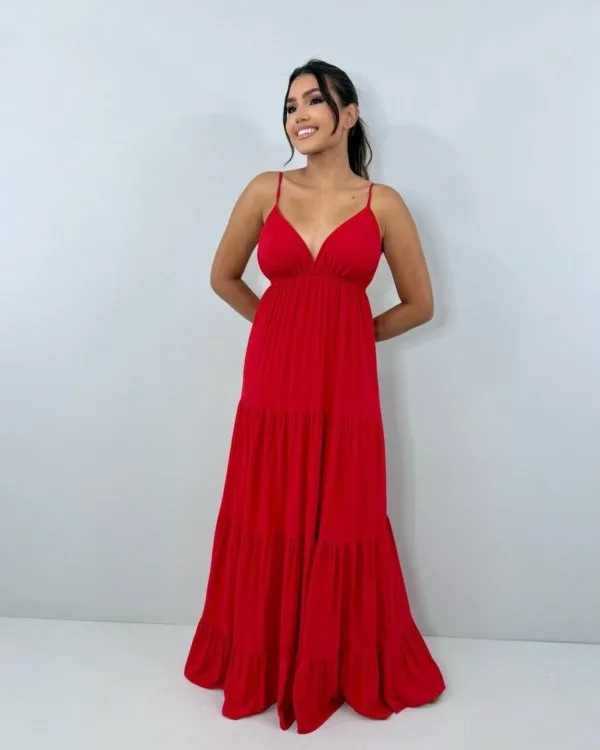 Vestido Sophia - Vermelho
