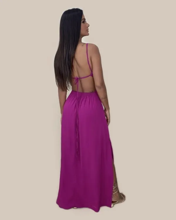 Vestido Flávia - Fúcsia