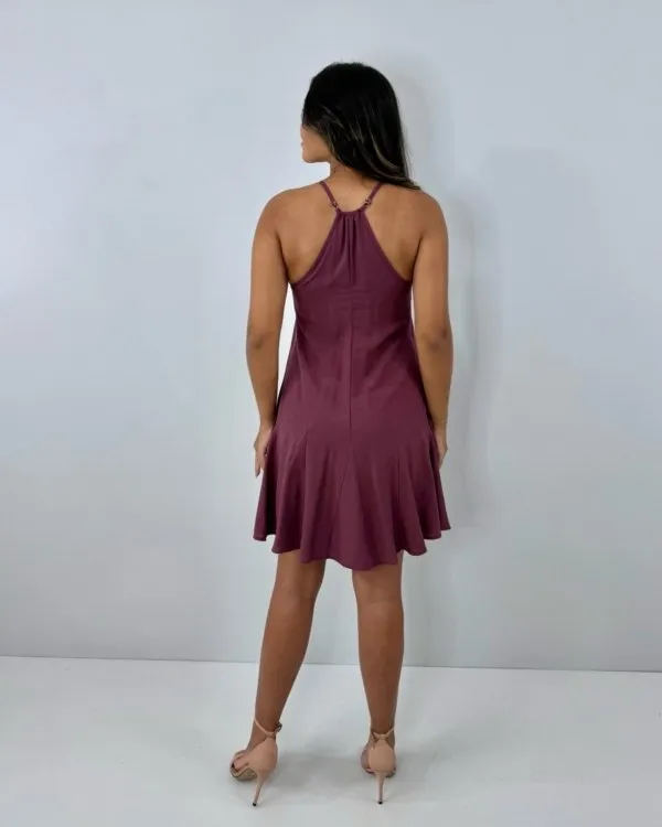 Vestido Regina - Marrom