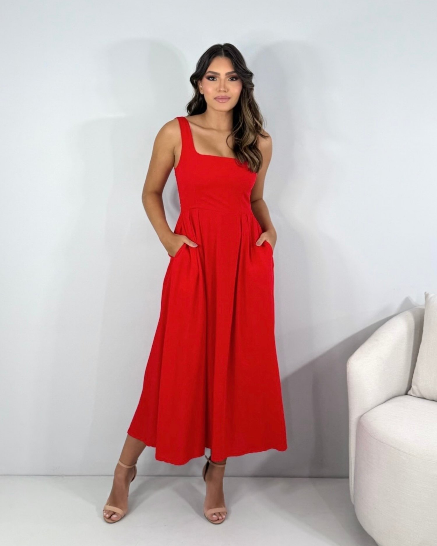 Vestido Samanta - Vermelho - Image 8