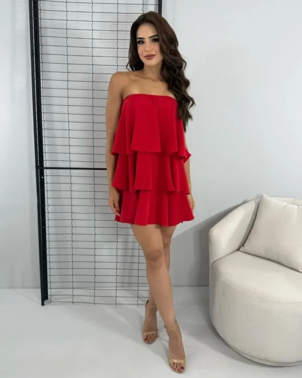 Vestido Aya - Vermelho
