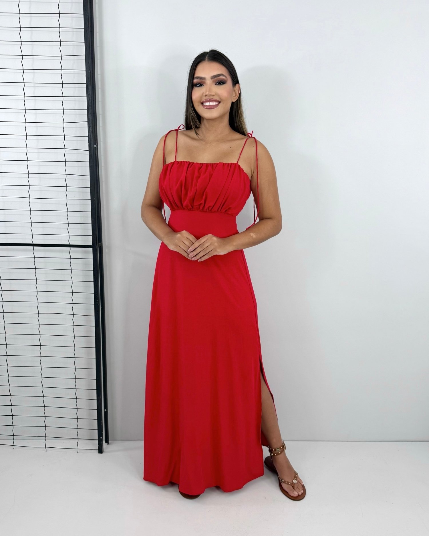 Vestido Drica Longo - Vermelho - Image 2