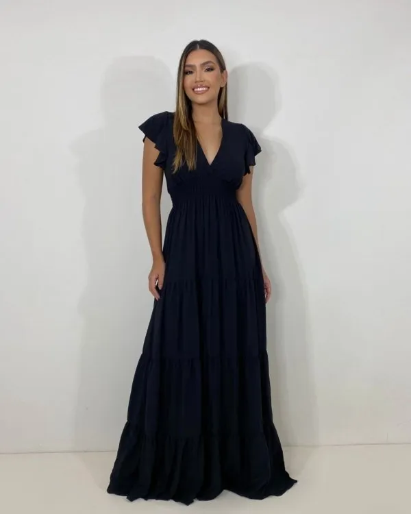 Vestido Laís Longo - Preto