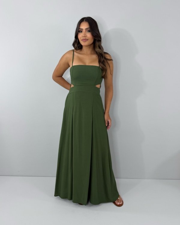 Vestido Babi - Verde Militar