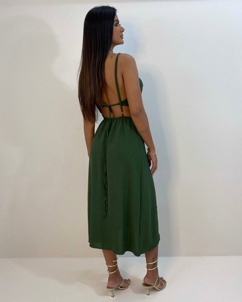 Vestido Kelly - Verde Militar - Image 3