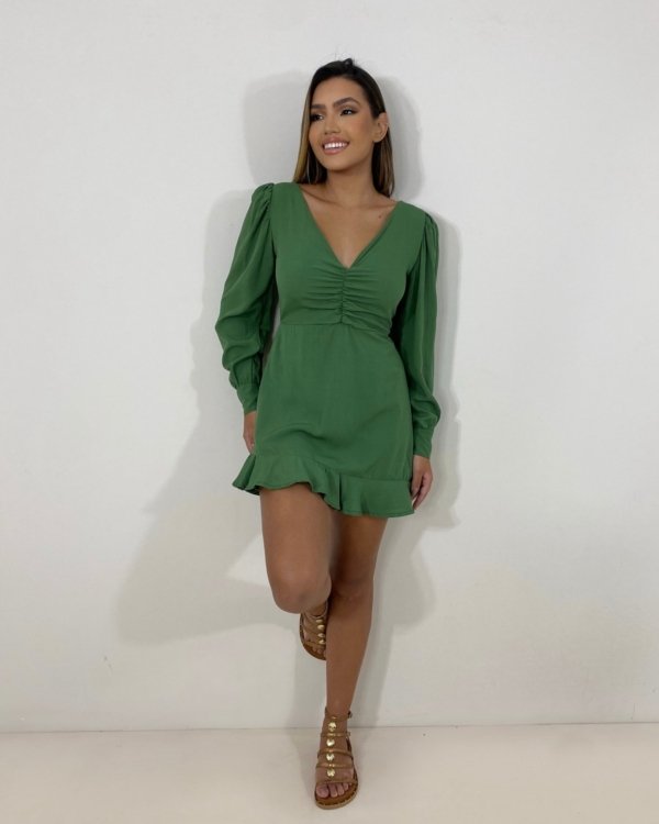 Macaquinho Tamires - Verde Militar