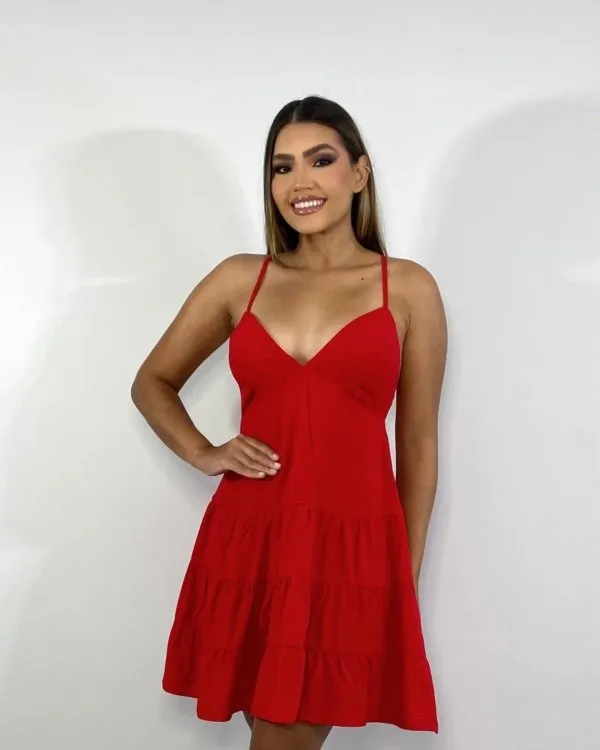 Vestido Chloe - Vermelho